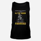 Unterschätze Nie Einen Alten Mann mit Fahrrad, Herren Unisex TankTop für Radfahrer