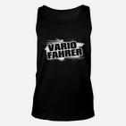 VARIO FAHRER Unisex TankTop in Schwarz, Distressed Look