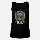 Vintage 1964 Geburtsjahr Schwarzes Unisex TankTop mit Spruch