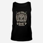 Vintage 1967 Motiv Unisex TankTop für Herren, Schwarzes Retro Geburtstags-Unisex TankTop