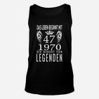 Vintage 1970 Legenden Unisex TankTop, Retro Geburtstags Unisex TankTop