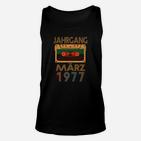 Vintage Audio-Kassette 1977 Unisex TankTop, Retro Geburtstag March Tee