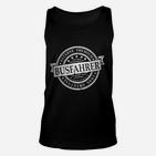 Vintage Busfahrer Emblem Schwarzes Unisex TankTop im Retro-Stil