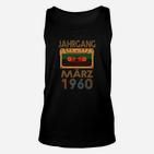 Vintage Kassette 1960 Geburtstags-Unisex TankTop für März Jahrgänge