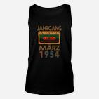 Vintage Kassettentape 1954 Geburtsjahrgang Unisex TankTop, Retro Design