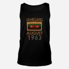 Vintage Kassettentape 1963 Unisex TankTop, Retro Geburtstags-Unisex TankTop für August