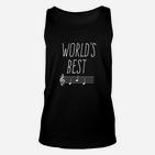 Weltbestes Musik Unisex TankTop mit Notenlinien & Schlüssel – Schwarz