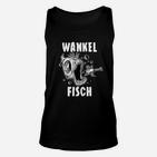 Witziges Wankelmotor Fisch Unisex TankTop in Schwarz, Lustiges Auto Design Tee