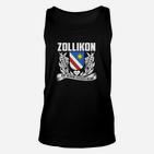 Zollikon Grafik Unisex TankTop mit Spruch, Stern-Motiv, Schwarz