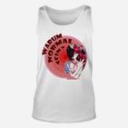 Anime-Style Grafik Unisex TankTop Warum Normal Sein?, Trendiger Slogan Tee