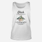 Bergliebhaber Unisex TankTop Glück in die Berge gehen, Wanderlust Naturdesign