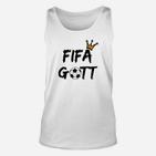 FIFA Gott Fußball Krone Herren Unisex TankTop, Spieler Design