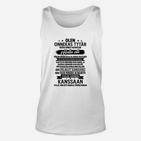 Finnische Spruch Weißes Unisex TankTop, Lustiges Design Tee