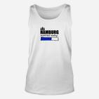 Hamburg Aufstieg Loading Grafik Unisex TankTop - Herrenmode Weiß