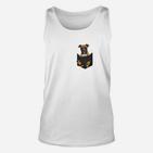 Hunde im Karton Herren Unisex TankTop, Lustiges Weißes Tee für Tierfreunde