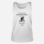 Ich Bin Ein Einfacher Frau Radfahren TankTop