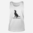 Labrador Silhouette Herren Unisex TankTop, Charcoal Labradors Motiv