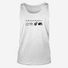 Lustiges Damen Unisex TankTop Ich Bin Eine Einfache Frau - Katzen, Kaffee, Gaming Motiv