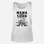 Mama und Sohn Herz zu Herz - Liebevolles Unisex TankTop für Mütter