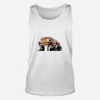 Schildkröte auf Elefant Unisex TankTop, Witziges Herrenoberteil