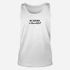 Unisex Unisex TankTop My Brown is Beautiful in Weiß, Elegantes Mode-Unisex TankTop