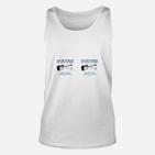 Unisex Unisex TankTop Weiß mit Gitarren-Aufdruck und Lustigem Spruch für Musikfans