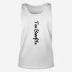 Unisex Unisex TankTop Weiß Ten Benefits Aufdruck in Schreibschrift