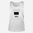 Zum Zocken Geborenes Unisex TankTop, Lustiger Gamer Spruch mit Laptop