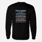 Bonus Papa Langarmshirts mit Inspirierendem Zitat, Perfekt für Stiefväter