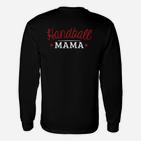 Handball Mama Langarmshirts für Damen, Schwarzes mit Stern-Motiv