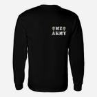 MZ Army Schwarzes Langarmshirts, Fan Mode für Musikliebhaber