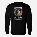 Oktober Geburtstag Herren Langarmshirts mit Adler Motiv, Beste Männer