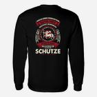 Schütze Sternzeichen Langarmshirts - Schwarz mit Motiv & Spruch