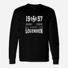 1957 Geburt von Legenden Langarmshirts, Schwarzes Jubiläums Tee