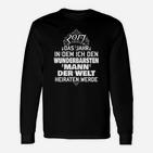 2017 Braut Langarmshirts, Beste Mann Hochzeitsankündigung