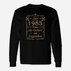 35 Juni-1983-die Geburt Von Legenden Langarmshirts