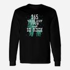 365 Tage auf Tour Outdoor Langarmshirts, auch bei Regen Schwarzes Design