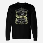 60 Jahre Unglaublich Langarmshirts, Vintage 1958 Design Geburtstag