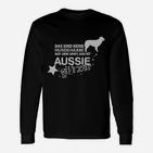 Aussie Hunde Glitzer Langarmshirts, Lustiges Hundehaare Spruch Design