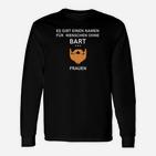 Bart-Witz Herren Langarmshirts, Lustiges Tee mit Spruch