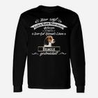 Beagle-Liebhaber Langarmshirts: Glück kann man küssen, Beagle streicheln