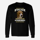 Beagle Stalker Langarmshirts, Lustiges Motiv für Hundefreunde