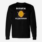 Bienenflüsterer Schwarzes Langarmshirts mit Bienenkorb-Design