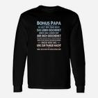 Bonus Papa Themen-Langarmshirts, Liebevolle Botschaft für Stiefvater