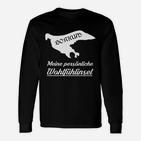 Borkum-Insel Langarmshirts Meine Wohlfühlinsel, Schwarzes Urlaubsmotiv Tee