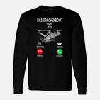 Drachenboot Langarmshirts Lustiger Anruf Aufdruck, Anrufannahme Design