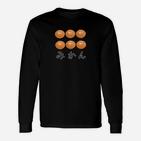 Dragon Ball Z Schwarzes Langarmshirts, Kame-Symbol & Dragon Balls Motiv