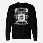 Eishockey Motto Langarmshirts mit deutschem Spruch, Sport Fan Bekleidung