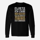 Flirte Nicht Mit Mir Juni Mädchen Langarmshirts