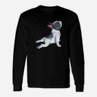 Französische Bulldogge Yoga Frauen Lustig Hund Welpe Langarmshirts